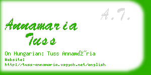 annamaria tuss business card